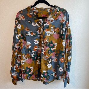 Merona Floral Long Sleeve Blouse